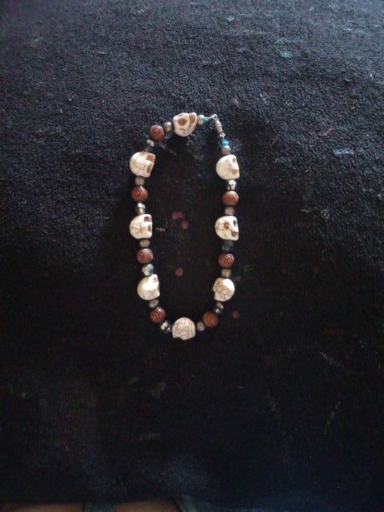 Día De Los Muertos Anklet