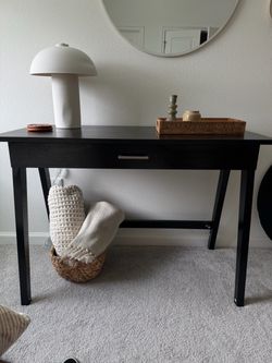 Black desk