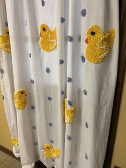 Rubber Duckie  Bathroom Shower Curtain And Decor