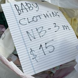 📢 BABY CLOTHES – Newborn to 3 Months (NB–3M)