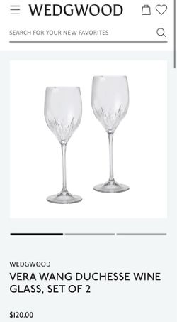 Vera Wang Crystal Wine Glasses