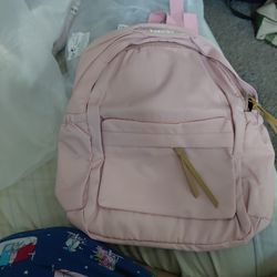 Brand new baby pink backpack/ diaper bag