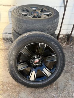 20 inch GMC Yukon Denali Sierra stock wheels Chevy Silverado Tahoe Suburban Cadillac Escalade rims and tires