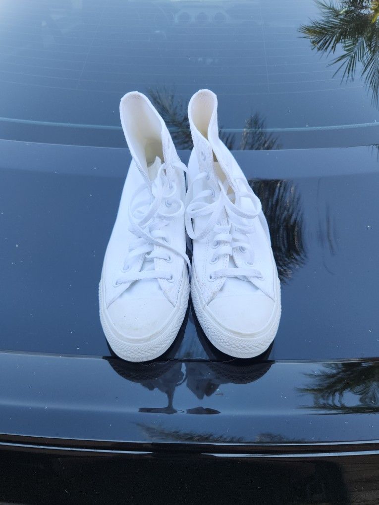 All White Converse