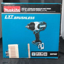 Makita 18V LXT Lithium-ion Brushless high Torque 1/2” SQ. Drive Impact wrench (TOOL ONLY)
