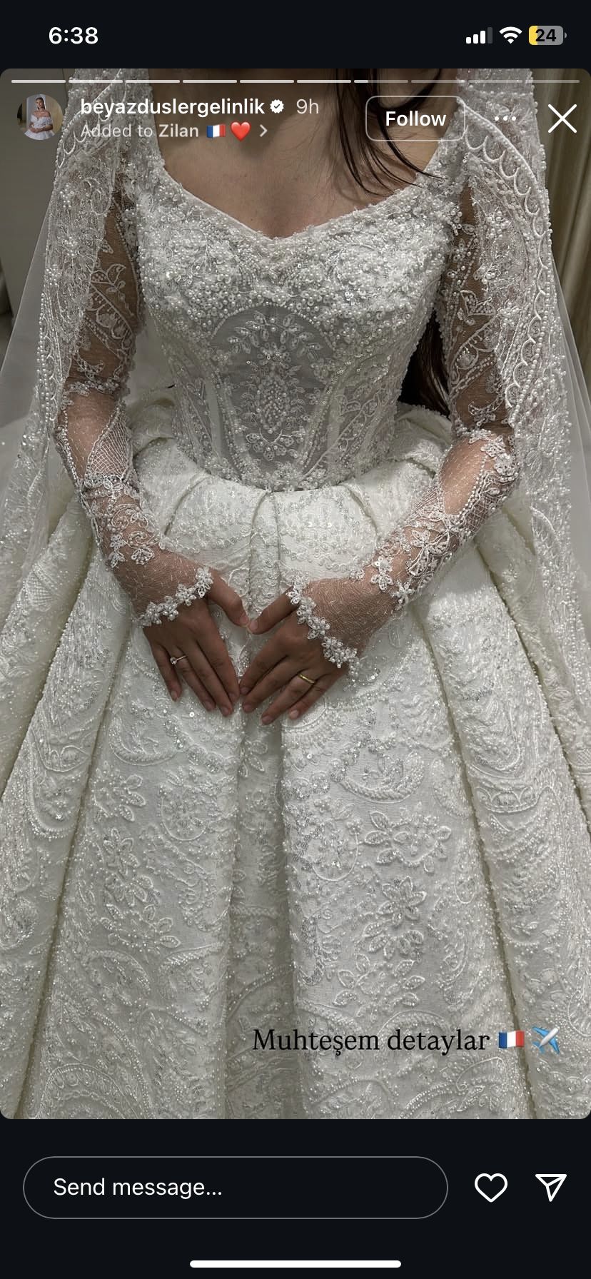 Wedding Dress Ball Gown With Petticoat And Veil