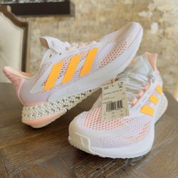 Adidas Women's 4DFwd Pulse White Flash Orange GX2984 Size 8