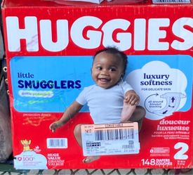 Box of 148  diapers