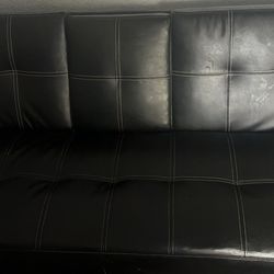 Leather futon 