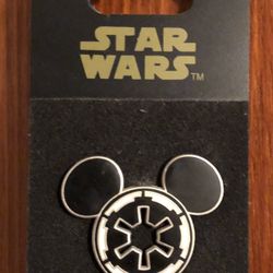 Disney Star Wars Mickey Ears Imperial Seal Pin