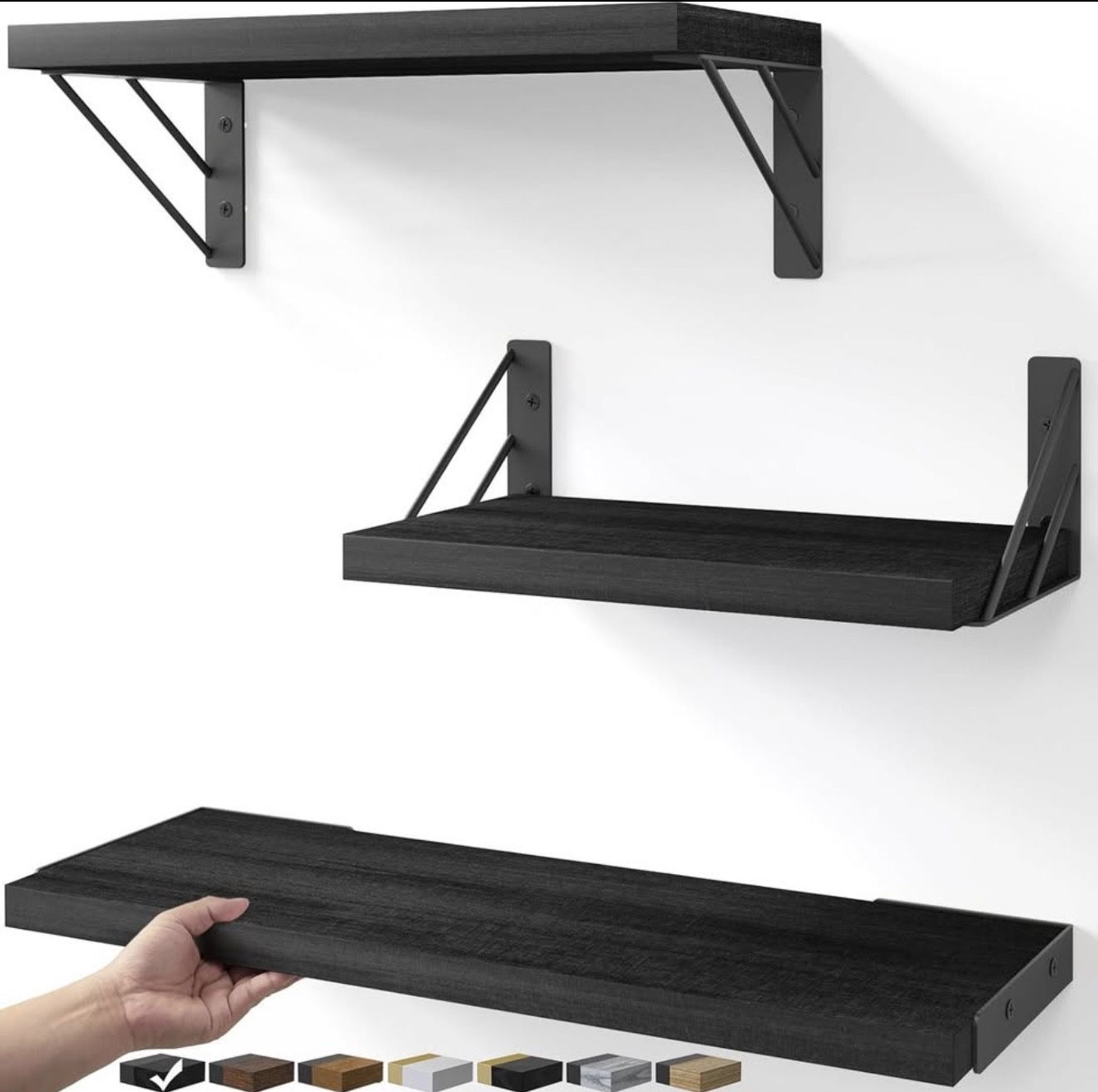 BAYKA Wall Mounted Floating Shelves