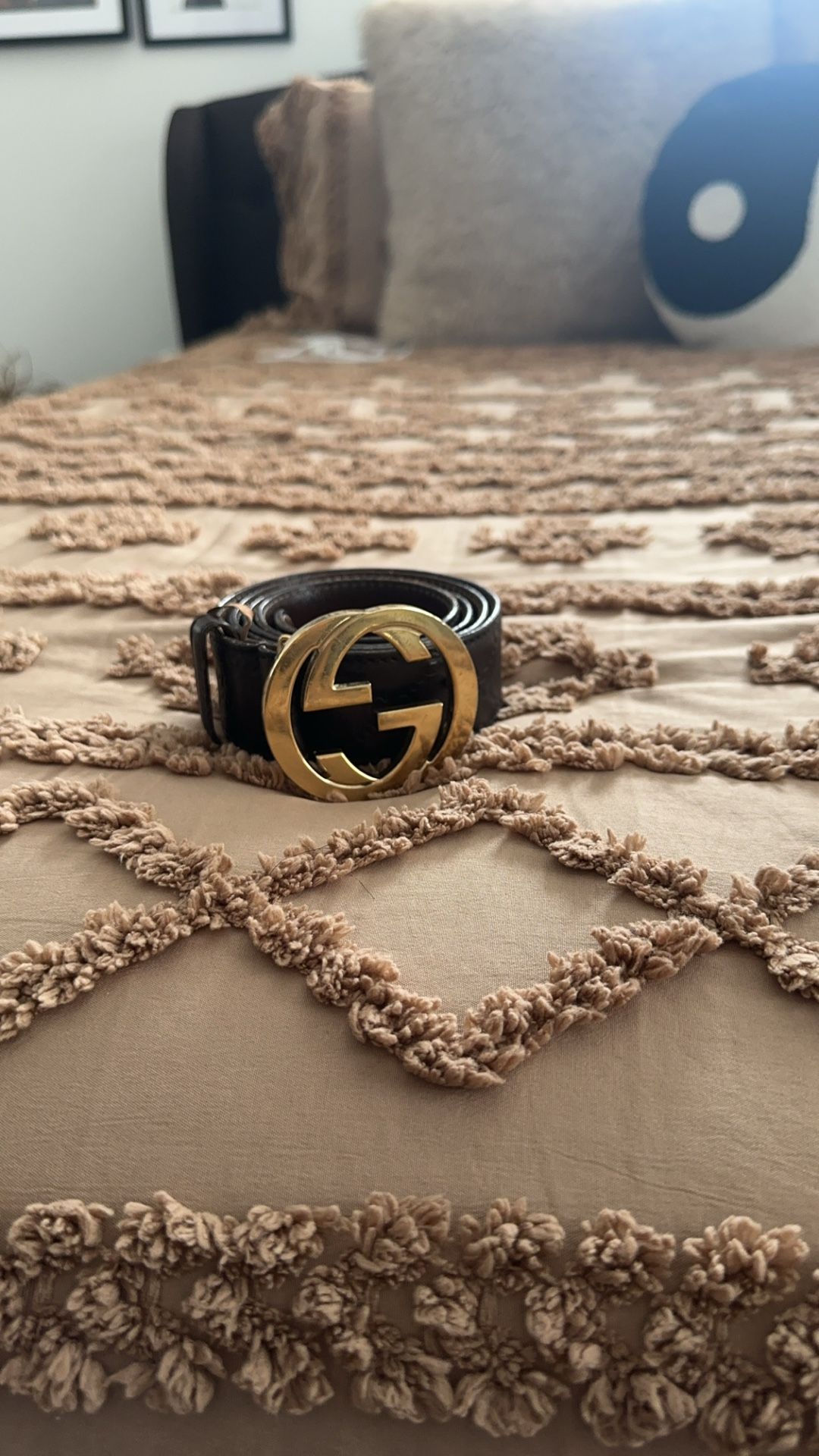Vintage Gucci Monogram Belt