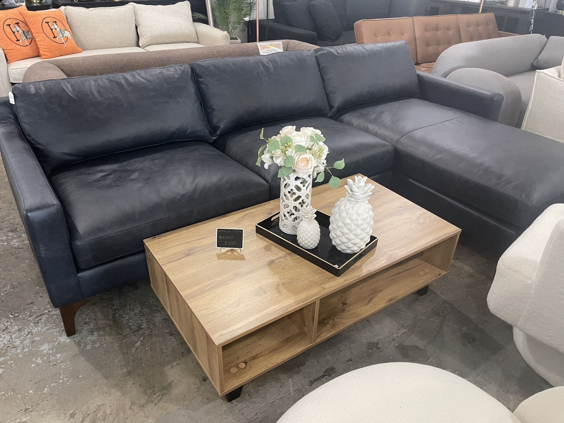 New Leather Sectional Sofa Delivery Available