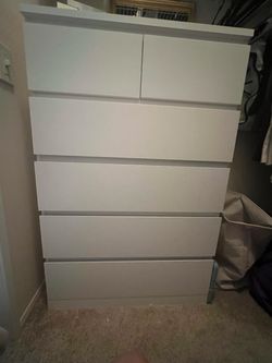 6 Drawer Dresser - White