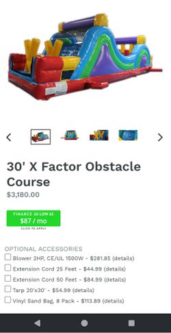 30' x factor Obstacle course Bounce house (Gorilla Bounce)