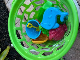 Beach sand toys and baskets