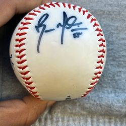 Dodgers Autographed Ball / Russel Martin #55 