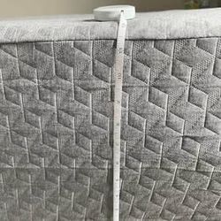 Gently Used Novilla Full Size 12” Mattress + Metal Bedframe