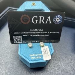 Diamond Earrings MOISSANITE PASS DIAMOND TESTER