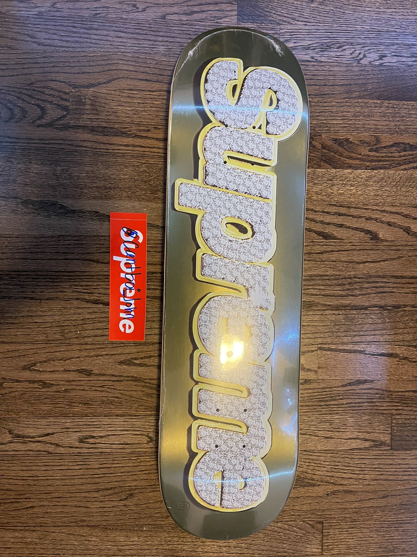 Authentic Supreme Bling Skate Deck