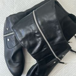 Michael Kors Leather Black Boots. Size 10.