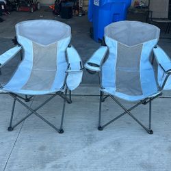 Foldable Chairs Pair
