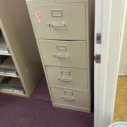 Vertical File Cabinet - Letter, 4 Drawer,
