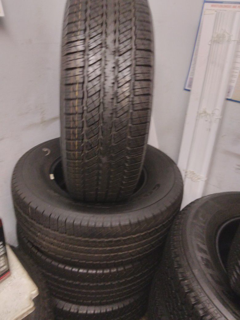 265/70R17 SET OF FOUR TIRES BRAND GOODYEAR