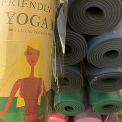 Yoga Mat Néw - Blue Purple Or Pink Comfort Low Impact Sturdy