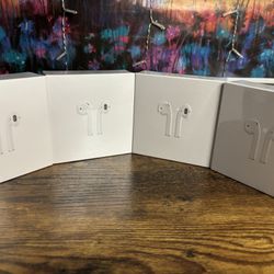NEW-Apple AirPods 2rd Generation With Earphone Earbuds & Wireless Charging Box