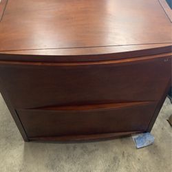 Wood File Cabinet 