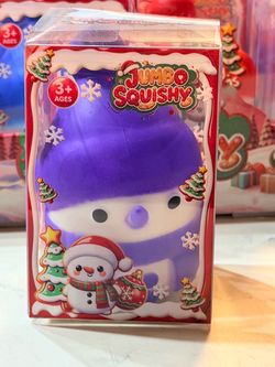 Jumbo Squishy Christmas Snowman Toy