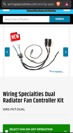 Wiring Specialties Dual Radiator Fan Controller Kit