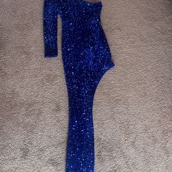 sequin blue dress BRAND NEW