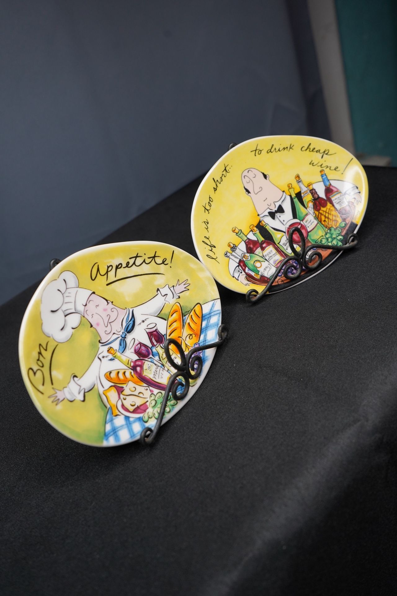 Tracy Flickinger "Life Is Too Short" Mud Pie Appetizer Bread Plate