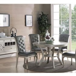 Silver Dining Table Set (Free Delivery)