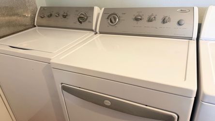 Whirlpool set washer and dryer available