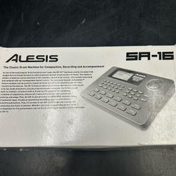 Alesis SR16 Digital Drum Machine Power Supply Box and Manual