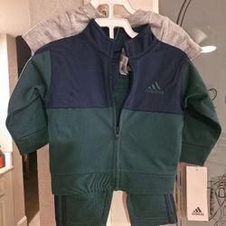 Adidas Boys 3 Piece Jogger Set