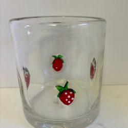Icon Juice Glass-Strawberries 