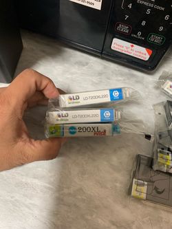 Epson 200XL Cyan Ink Cartridges – Lot of 3