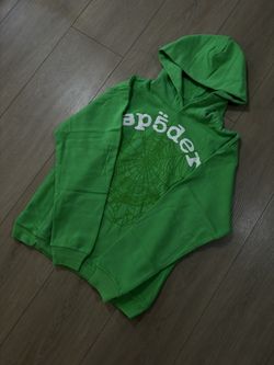 Spyder Legacy Green Hoodie Size MEDIUM 