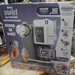 Ninja Swirl by Creami Soft Serve Ice Cream Machine (NC701) NEW  IN BOX.
