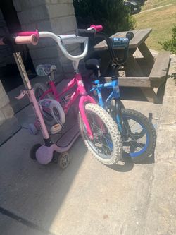 Boy and girl bikes