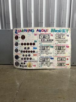 "Learning About Money" placemat