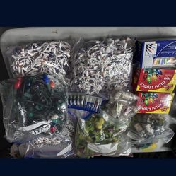 Holiday Lights And Decor Lot
