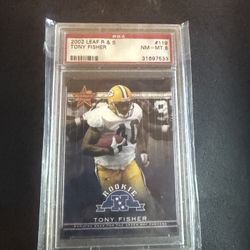 2002 Leaf Rookie & Star #119 Tony Fisher Psa 8