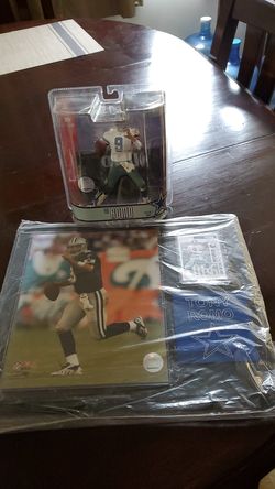 NFL Tony Romo Action Figure and memorabilia frame