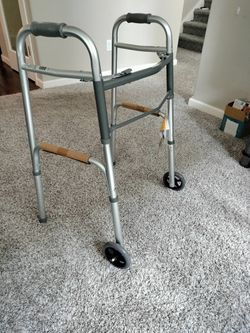 Walker with 2 Wheels And Adjustable Legs