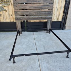 Full Size Metal Bed Frame With Full panel headboard in very good condition